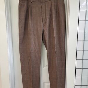 Vintage Polo by Ralph Lauren Men's Tan Checkered Dress Pants